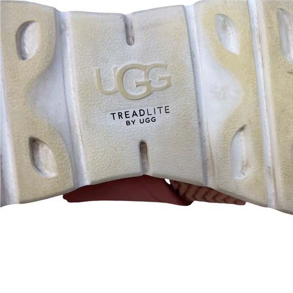 UGG Willows Sneaker Pink Knit Size 7 Lifestyle Sporty Gym Shoe Treadlite - Picture 10 of 11